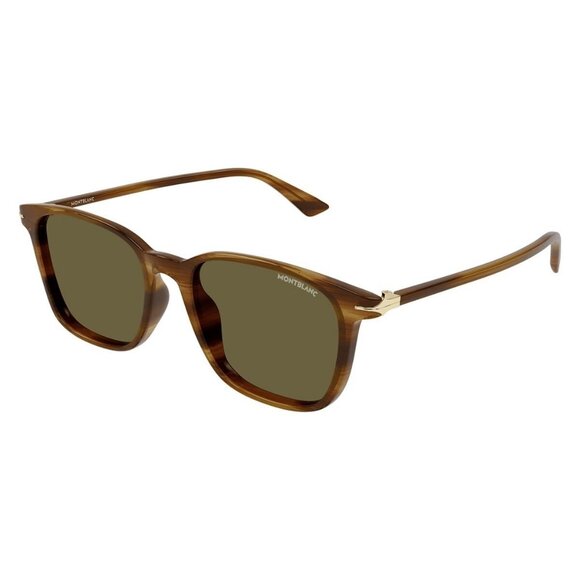 Mont Blanc Accessories - New MONT BLANC NIB Brown Square MB0338S 004 Sunglasses Women